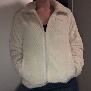 NWT - White / Cream Columbia Zip Up